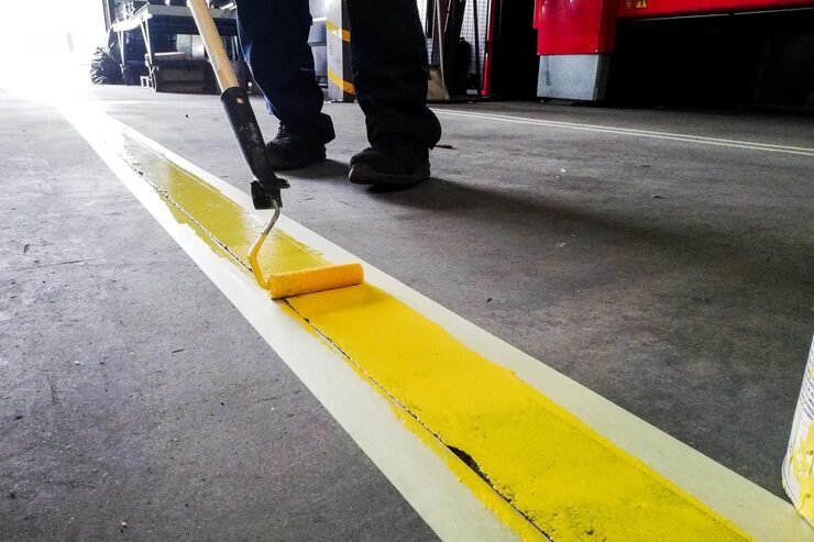 Pintura para piso alto tráfico